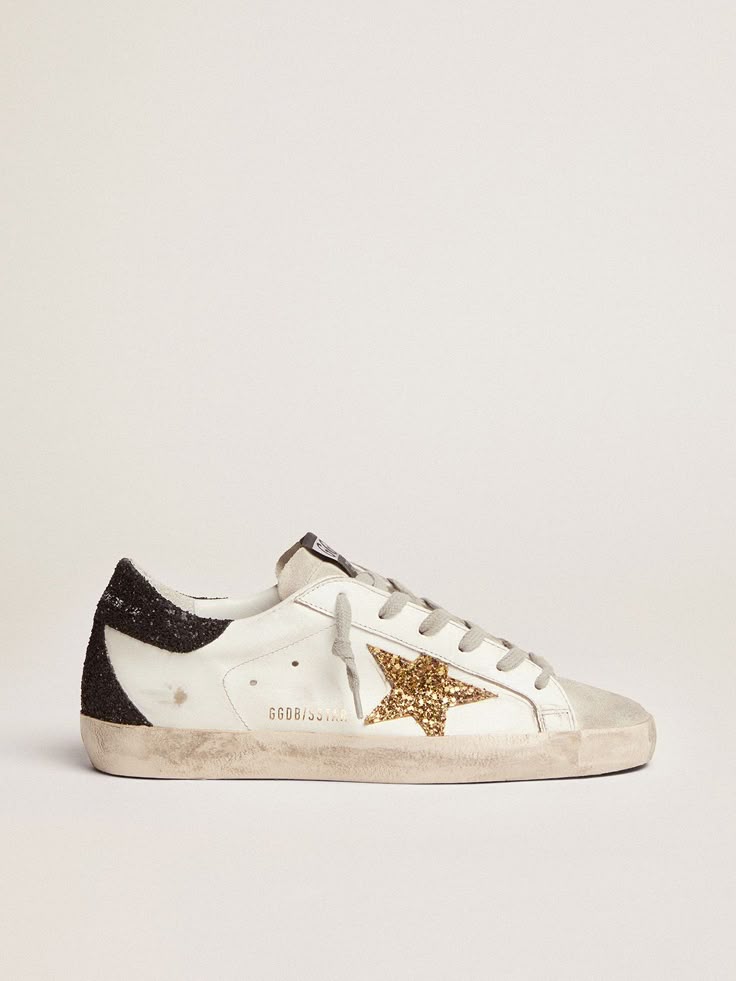 Golden Goose - White Black Heel Gold star