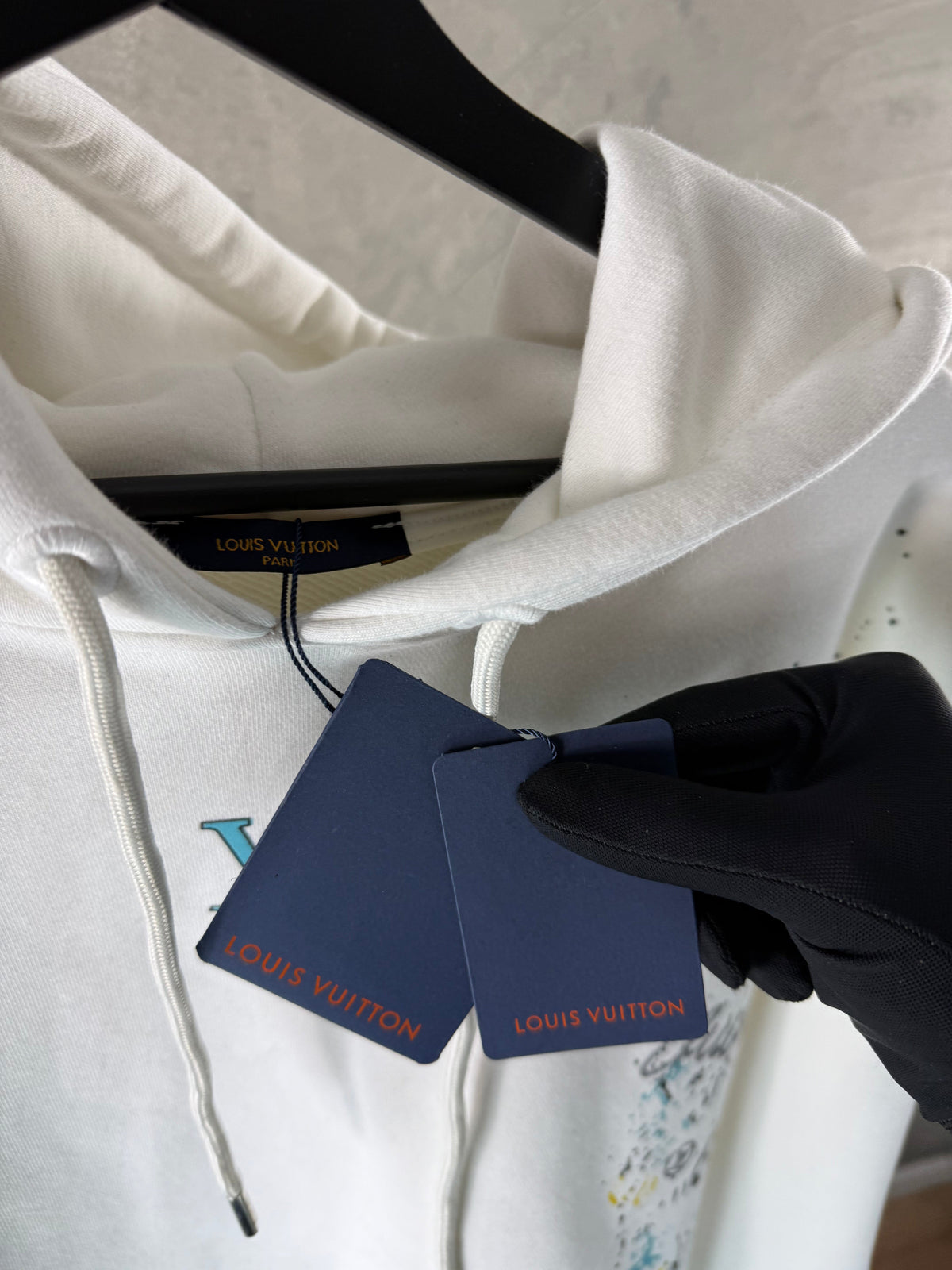 Herren - Louis Vuitton Weißer Hoodie