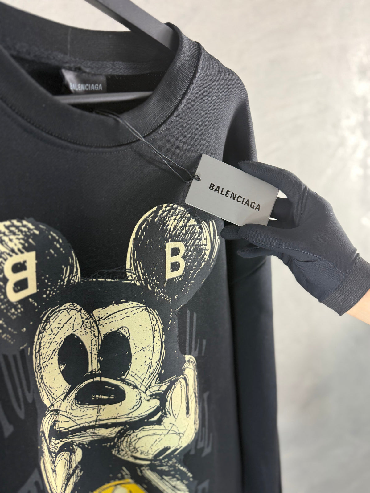 Man - Balenciaga logo Black Shirt