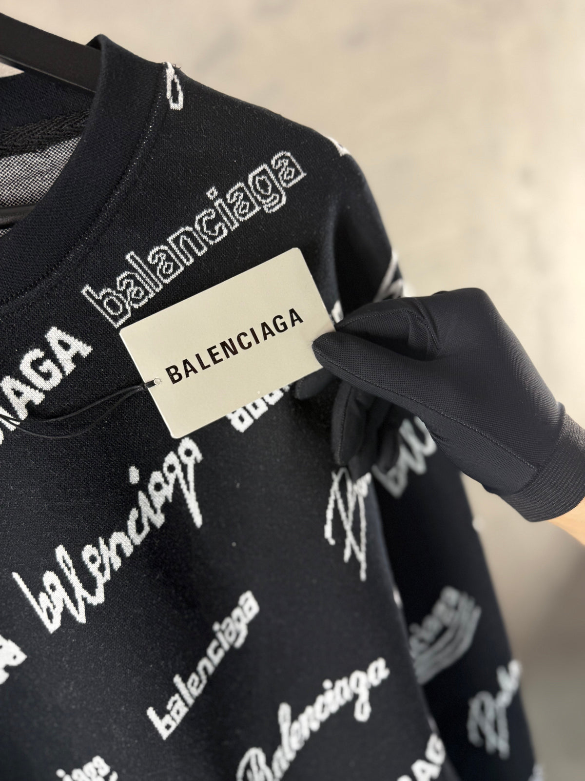 Man - Balenciaga Black Shirt