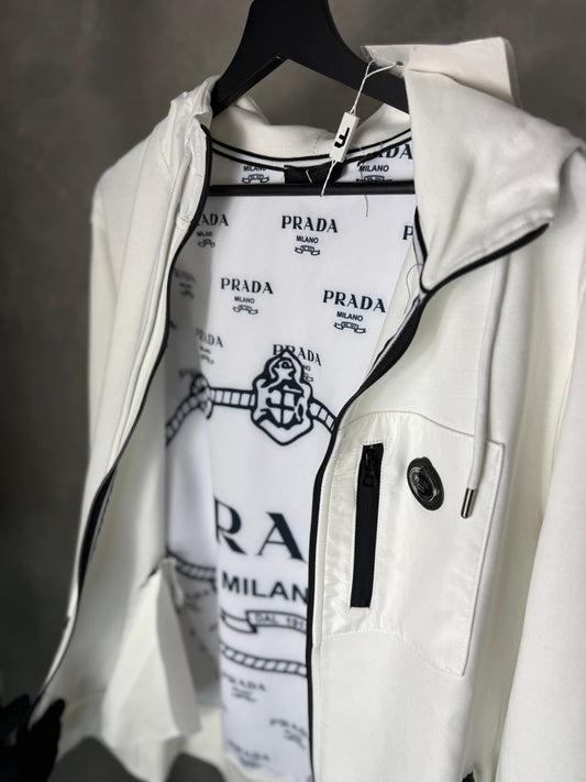 Man - Prada White Tracksuit