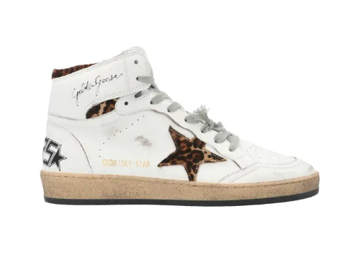 Golden Goose - White Leopard Leather