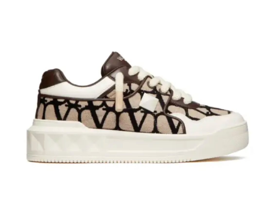 Valentino Garavani - One Stud White Brown