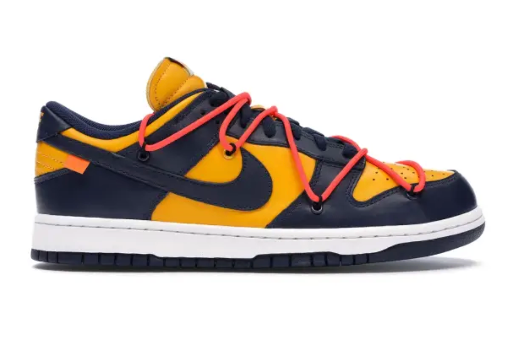 Off White Nike Dunk Low - University Gold