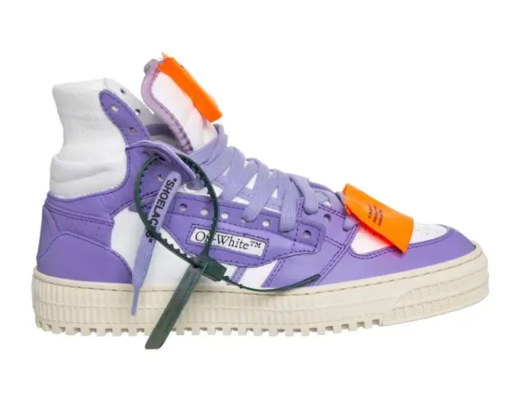 Off White High - Leather White Purple