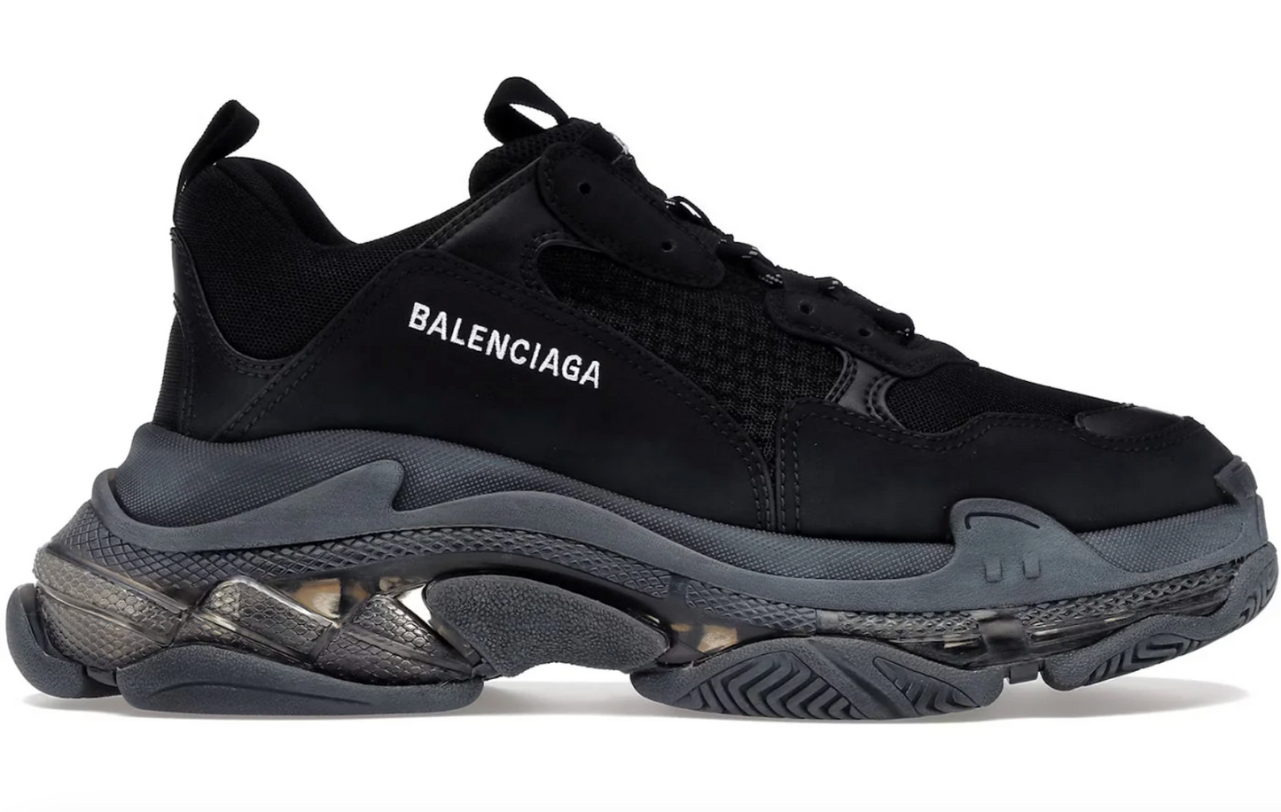 Balenciaga Triple S Black (Clear Sole)