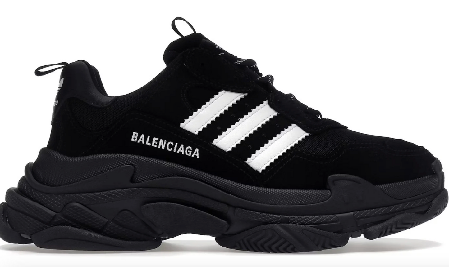 Balenciaga Triple S X Adidas Black