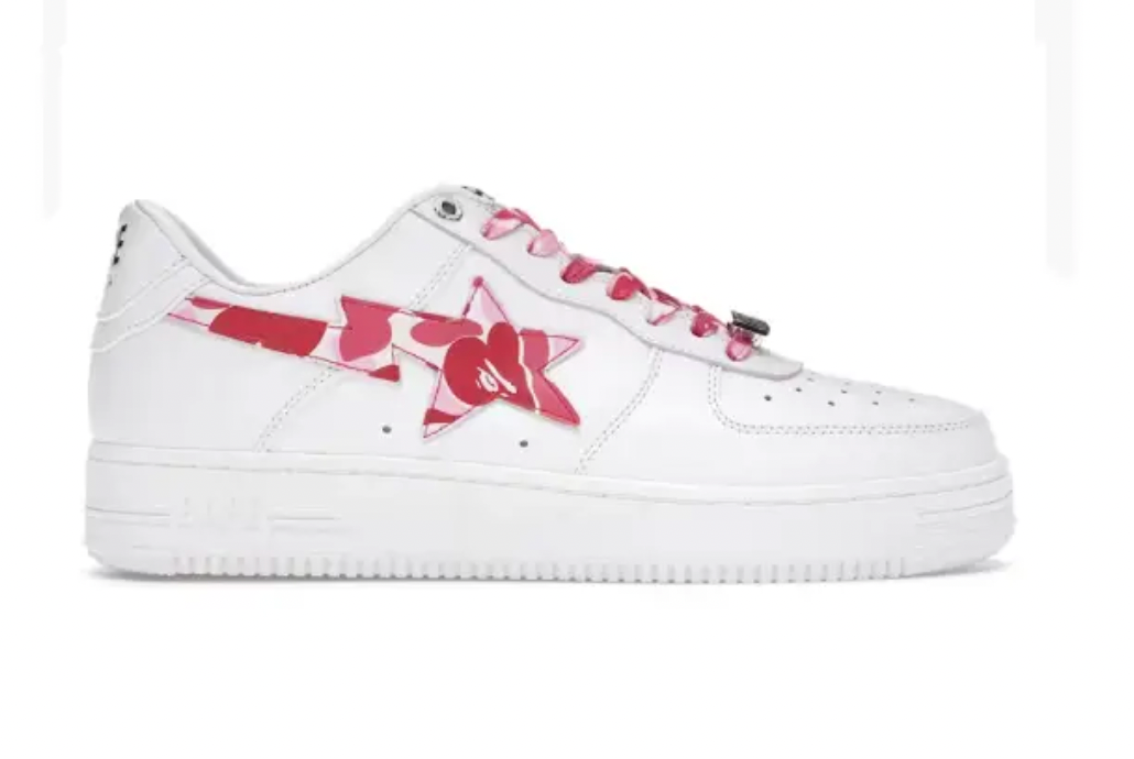 Bape Sta - White ABC Pink