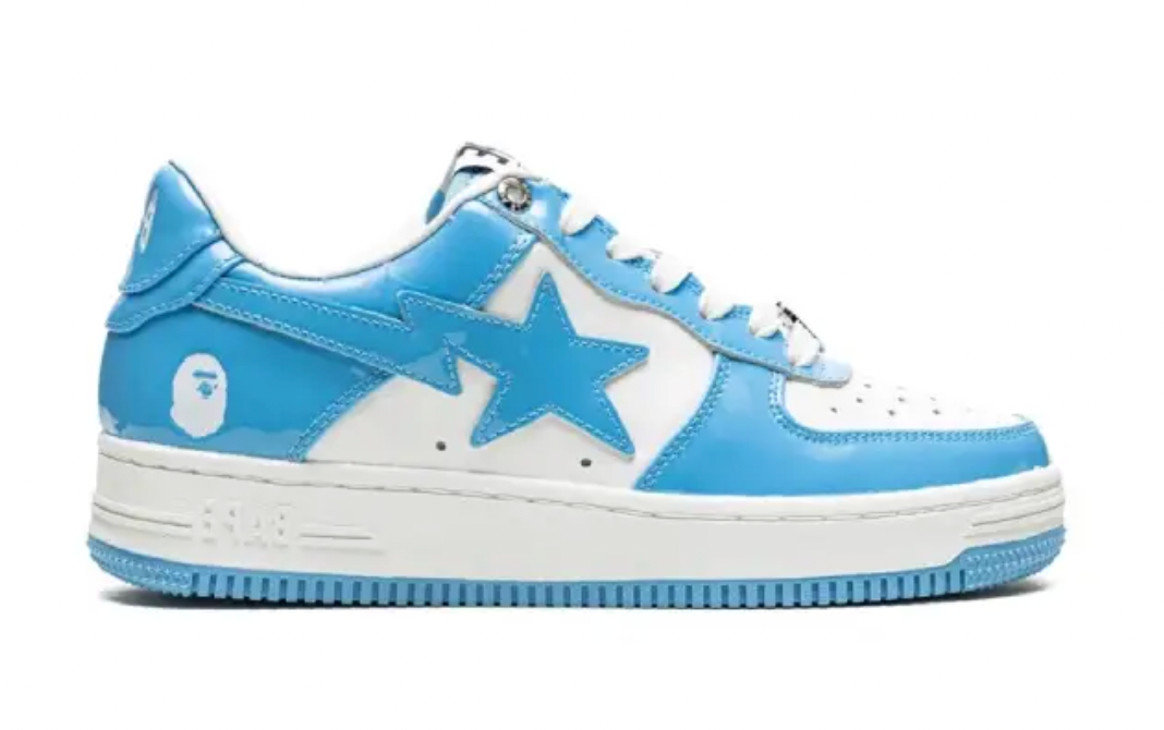 Bape Sta - Patent Leather Blue White