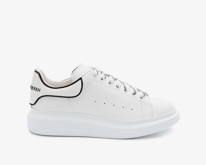 McQueen - White Black Line