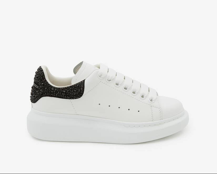 McQueen - White Black Glitter