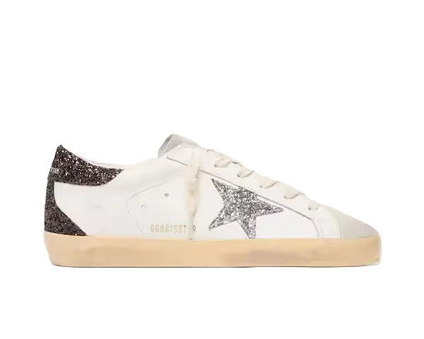 Golden Goose -  Silver Star and Brown Heel