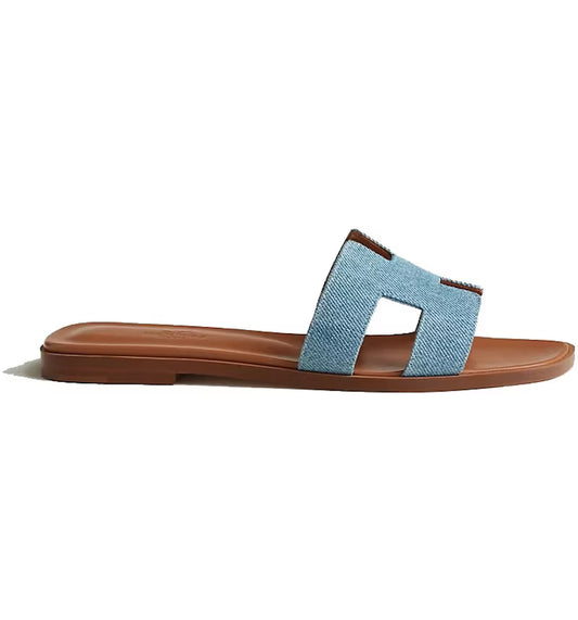 Hermes - Oran Sandal Brown Blue
