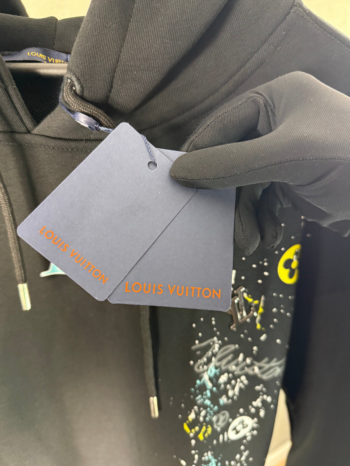Men's - Louis Vuitton Black Hoodie