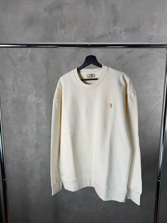 Herren – weißes Hermès-Hemd
