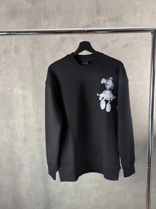 Herren – schwarzes Balenciaga-Hemd