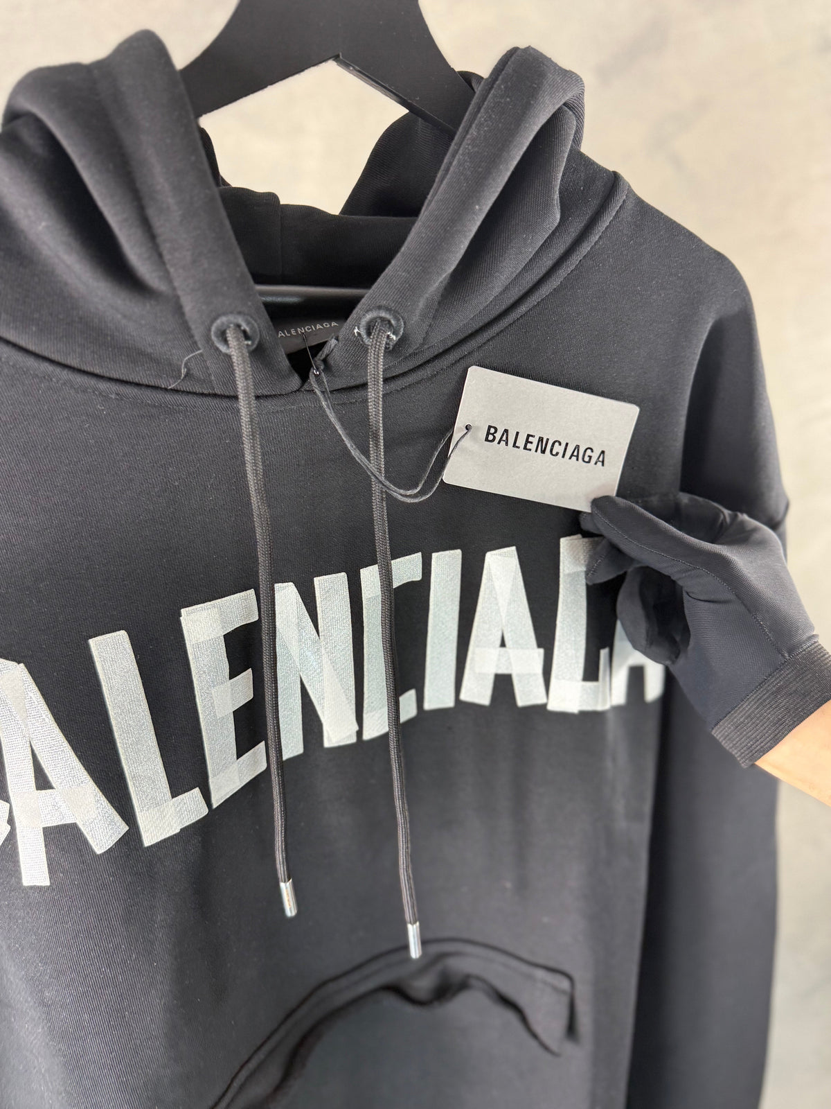 Men's Balenciaga Black Hoodie
