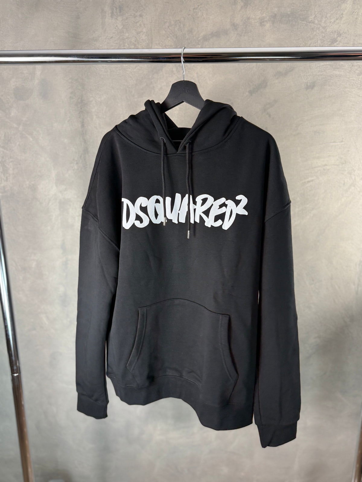 Man - DSQUARED 2 Black Hoodie