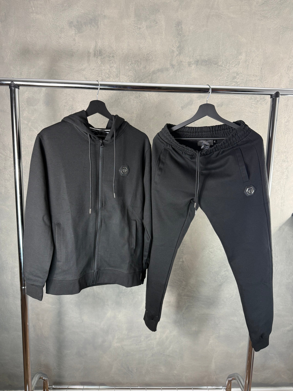 Herren - Philip Plein Schwarzer Trainingsanzug