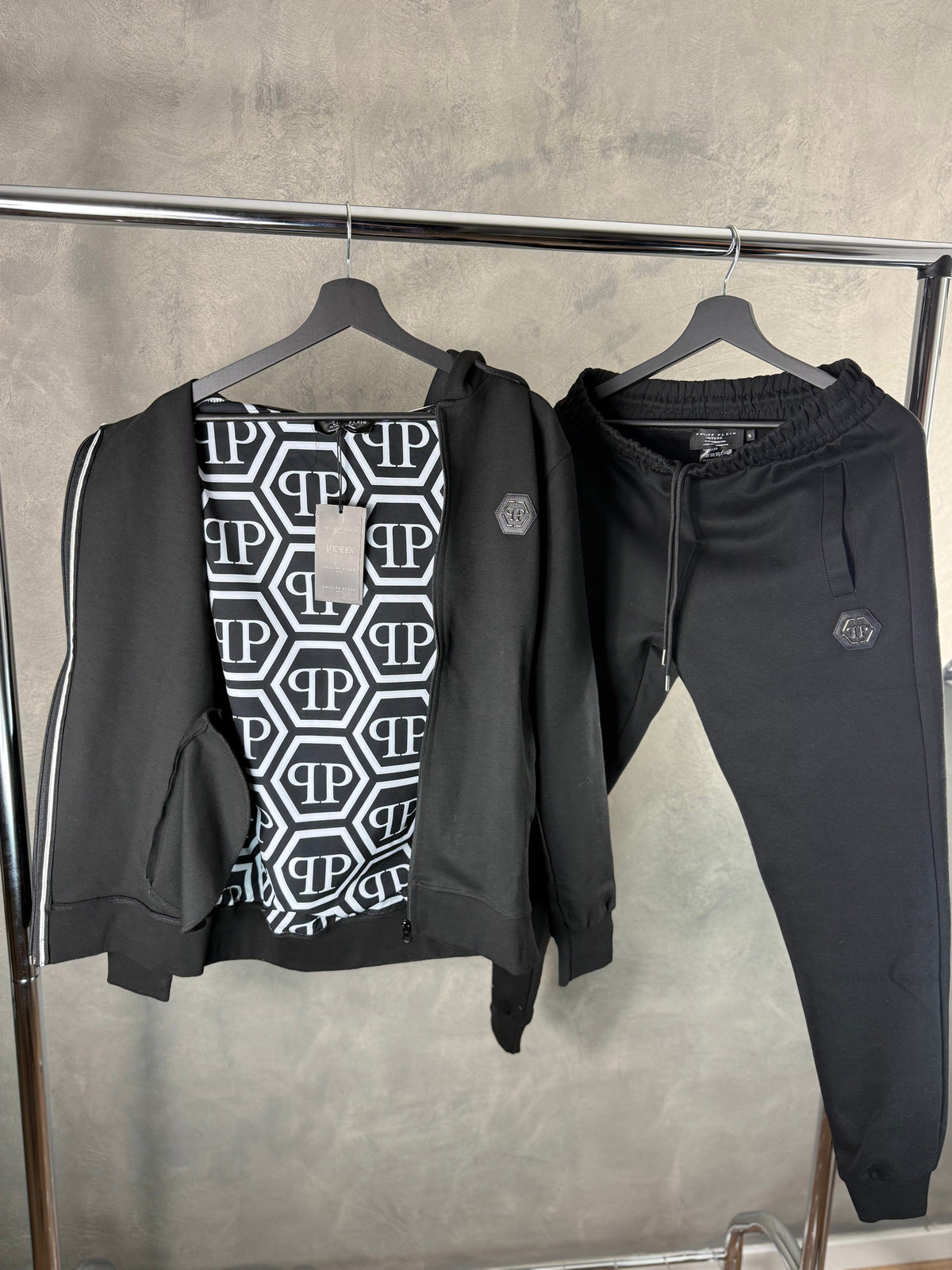 Herren - Philip Plein Schwarzer Trainingsanzug