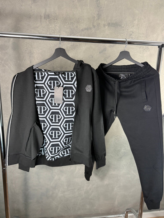 Herren - Philip Plein Schwarzer Trainingsanzug