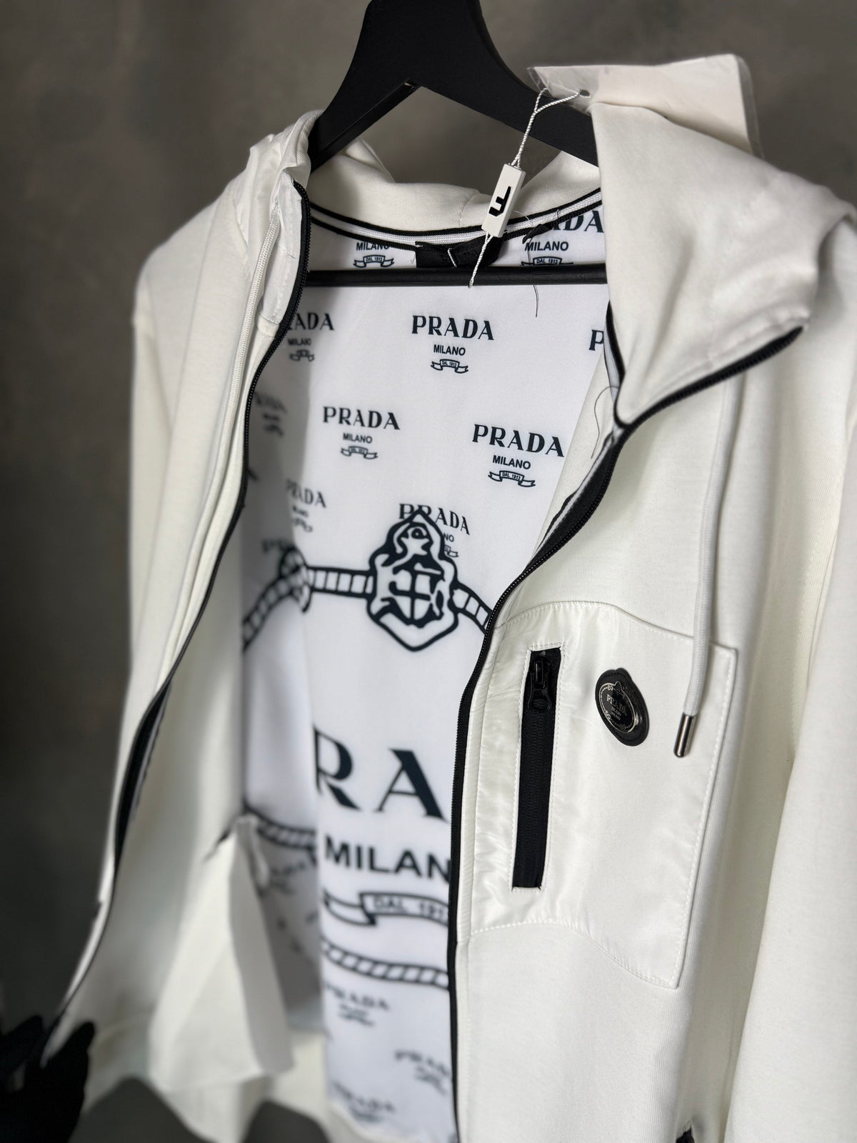 Men's Prada White Tracksuit