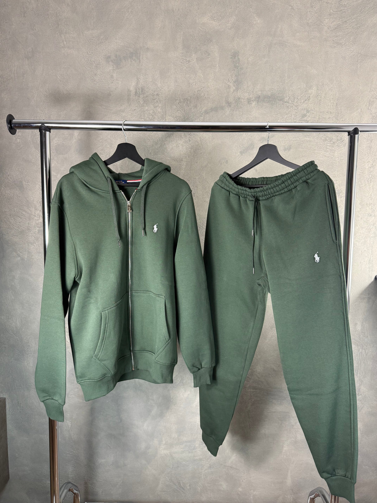Men's Polo Green Tracksuit