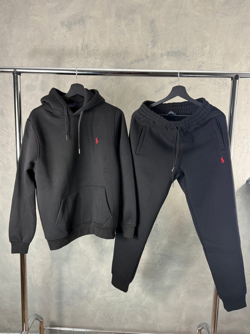 Man - Polo Black Tracksuit