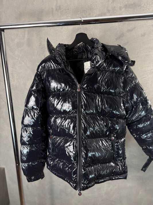 Herren – schwarze Moncler-Jacke