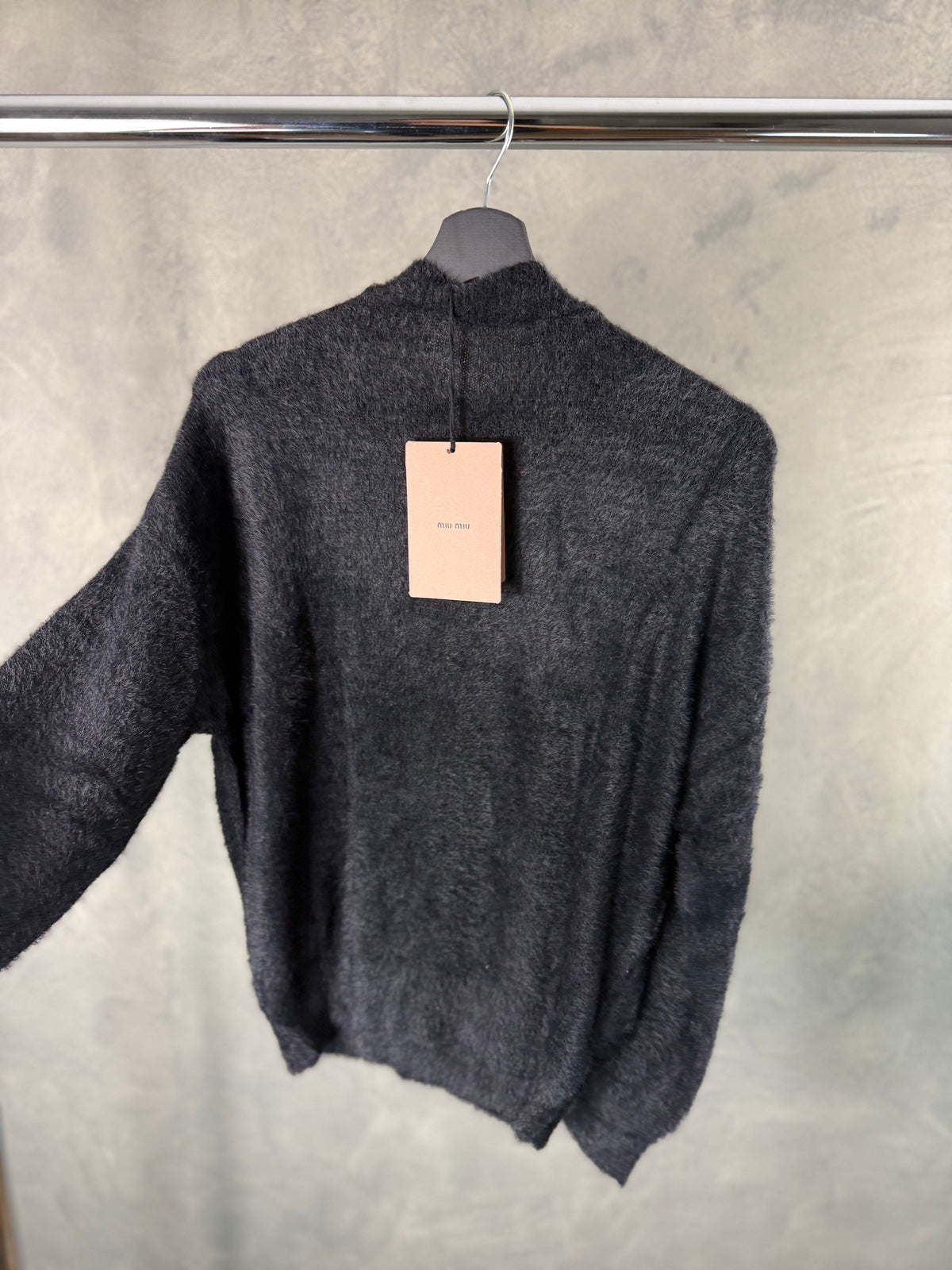Women - Miu Miu Black Tie Shirt