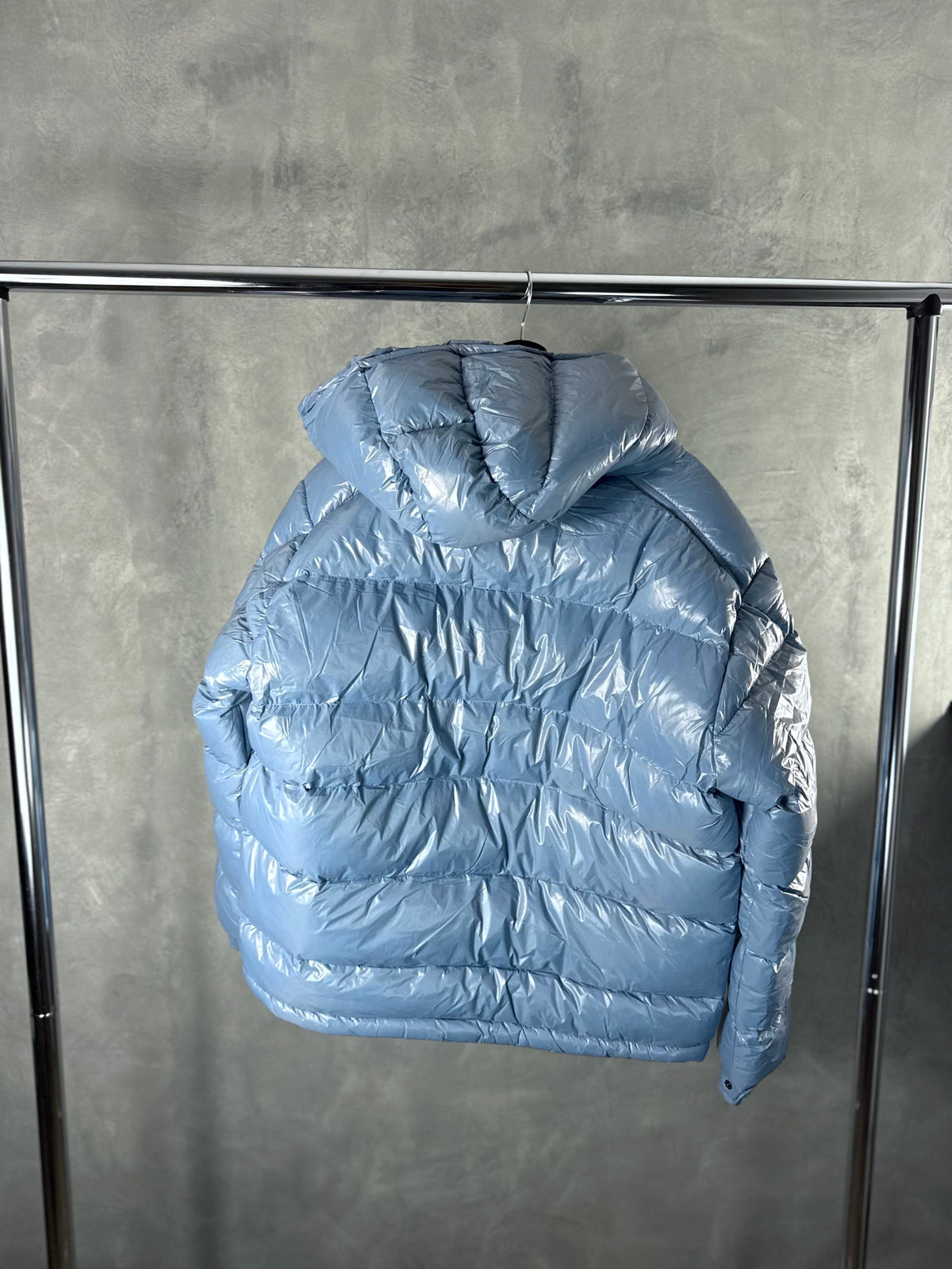 Herren – blaue Moncler-Jacke