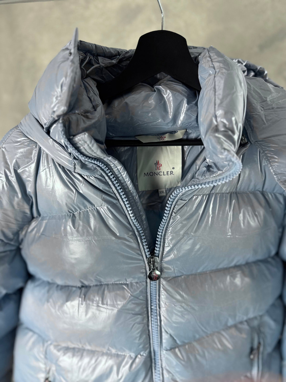 Herren – blaue Moncler-Jacke