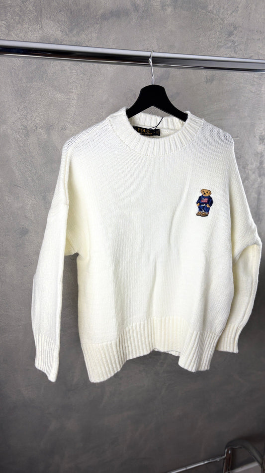 Damen - Weißes Poloshirt