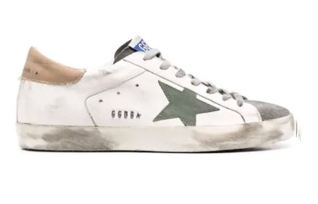 Golden Goose White Beige Green