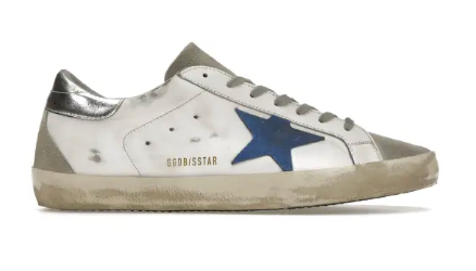 Golden Goose - White Electric Blue Silve