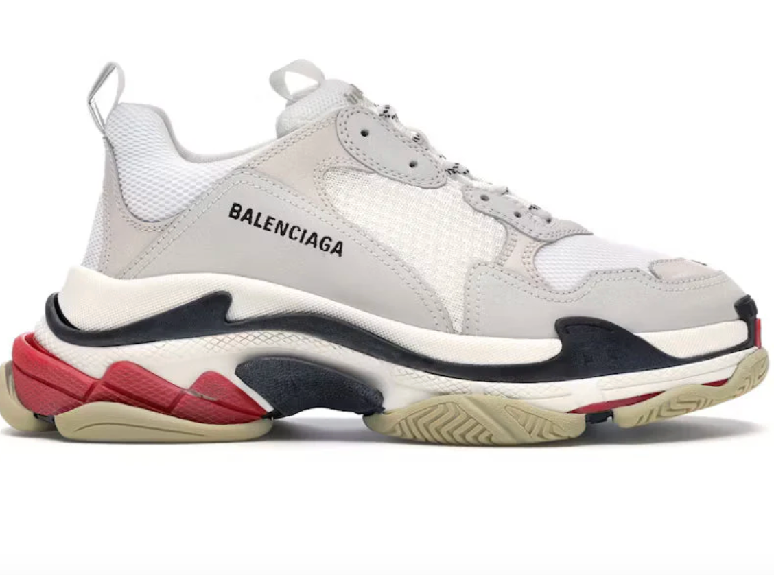 Balenciaga Triple S White Black