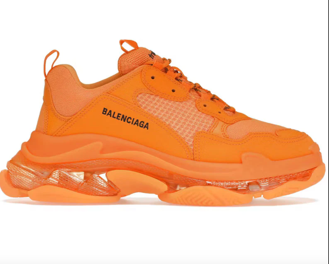 Balenciaga Triple S Orange (Clear Sole)