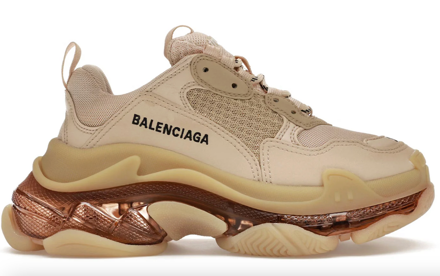 Balenciaga Triple S Beige (Clear Sole)