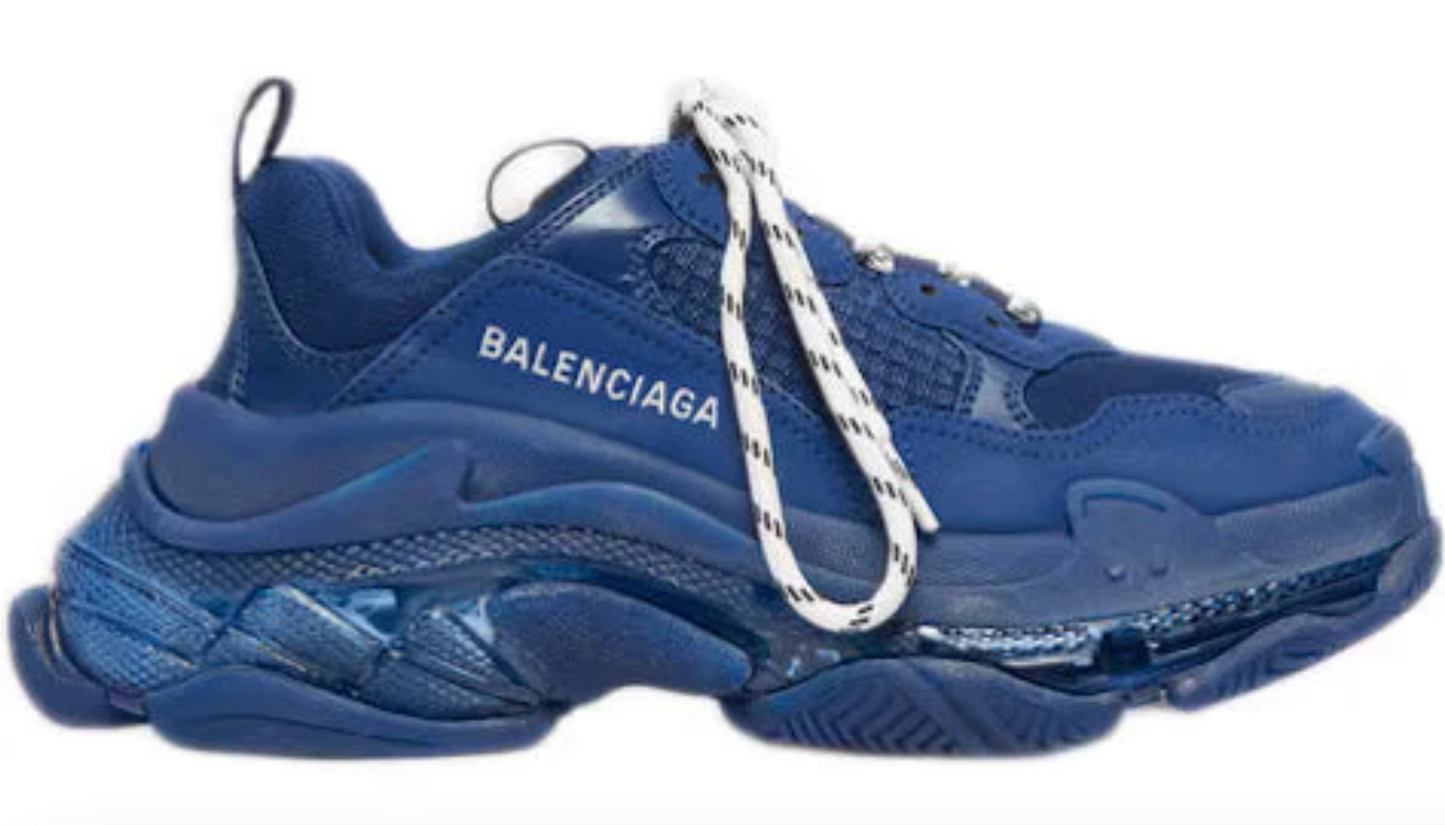 Balenciaga Triple S Navy (Clear Sole)