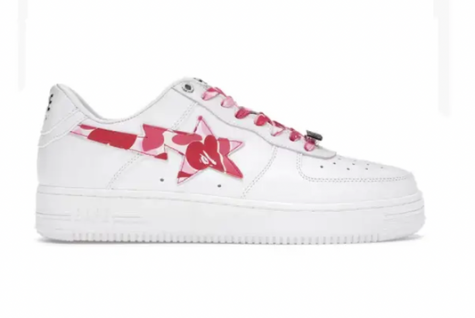 Bape Sta - White ABC Pink