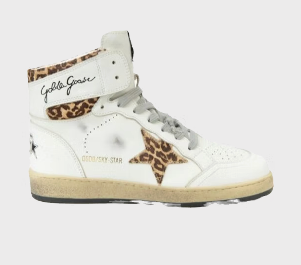 VGolden Goose High Leopard