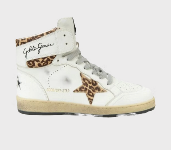 VGolden Goose High Leopard