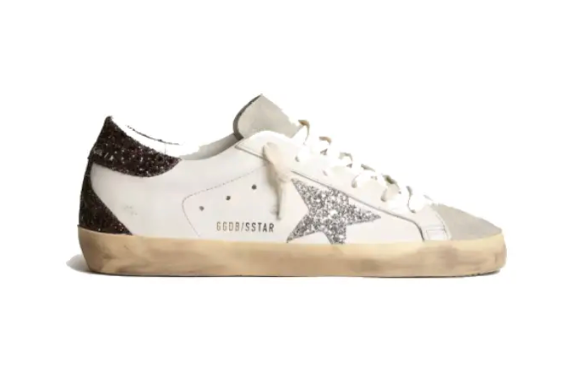 Golden Goose - White Black Silver Glitter