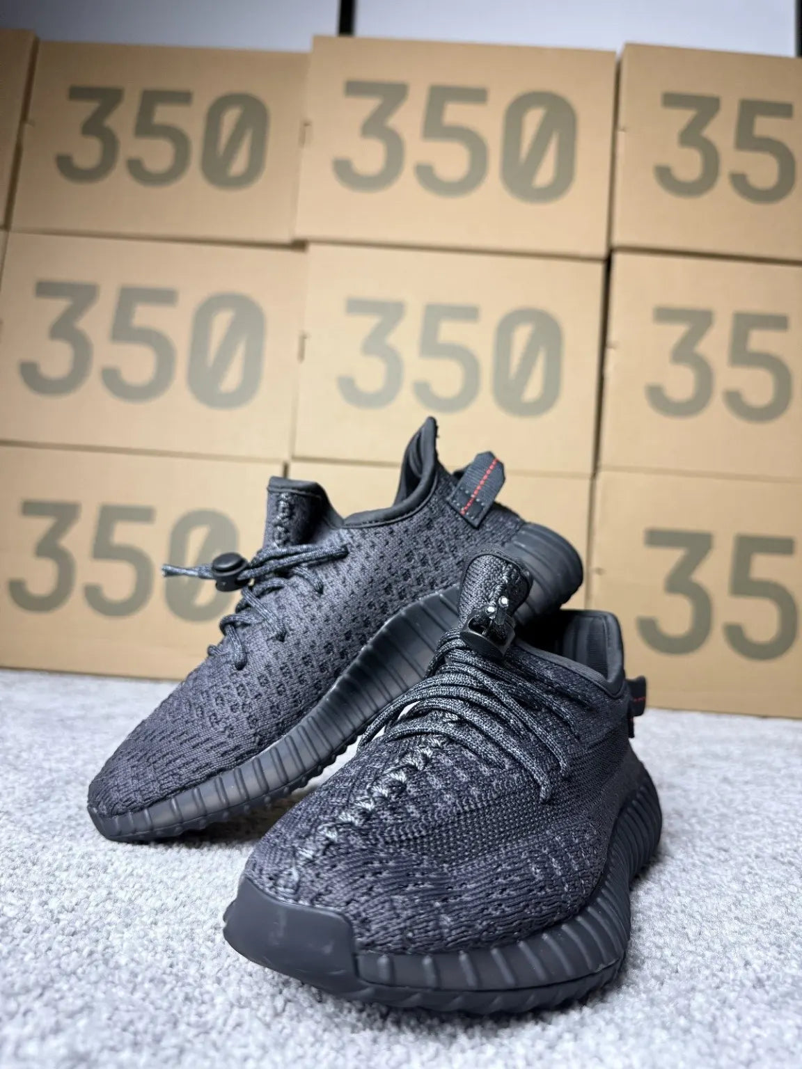 Yeezy Boost 350 V2 KIDS - Black Reflective