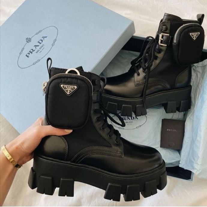 Prada Lederstiefel UNISEX