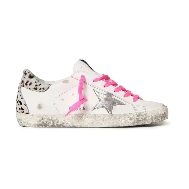 Golden Goose -  White Silver Pink Leopard