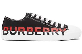 Burberry - Logo Print Red White