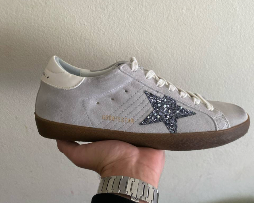 Golden Goose - grey white heel