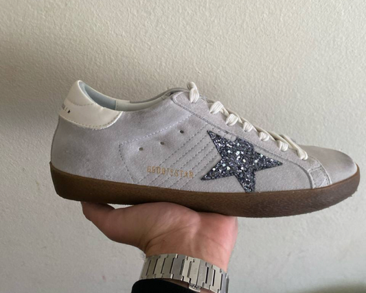 Golden Goose - grey white heel