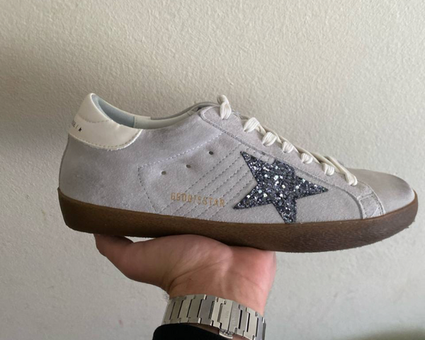 Golden Goose - grey white heel